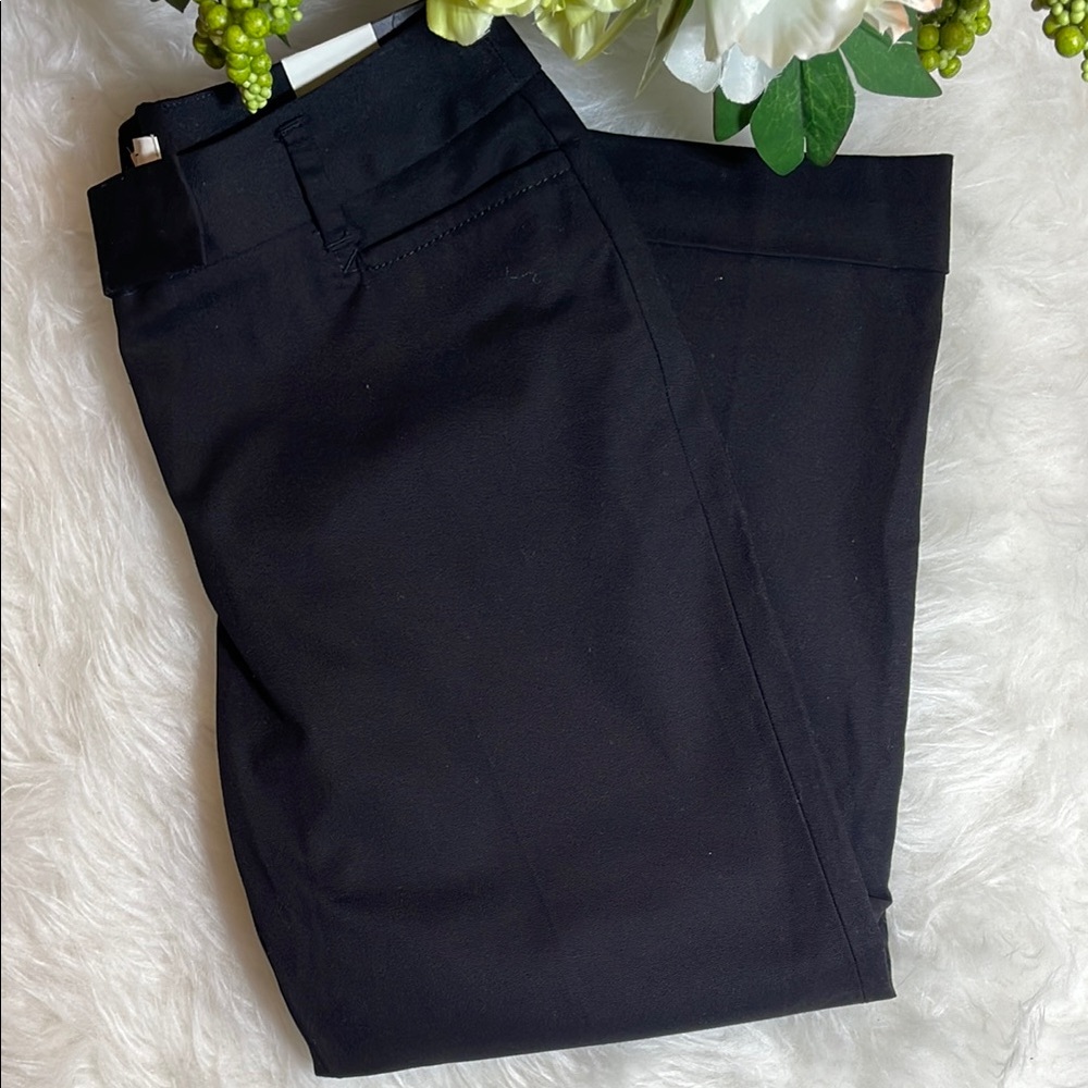 LOFT Julie Classic Black Cropped Pants